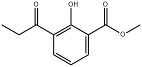 2-HYDROXY-3-PROPIONYL-BENZOIC ACID METHYL ESTER Structural