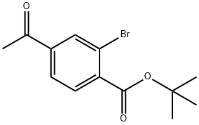 (4-ACETYL-2-BROMO-PHENYL)-CARBAMIC ACID TERT-BUTYL ESTER Structural