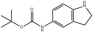 Tert-butyl indolin-5-yl-carbamate Structural