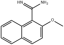 2-METHOXY-NAPHTHALENE-1-CARBOXAMIDINE Structural