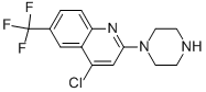 4-Chloro-2-(piperazin-1-yl)-6-(trifluoromethyl)quinoline Structural