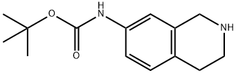 Tert-butyl 1,2,3,4-tetrahydroisoquinolin-7-ylcarbamate Structural