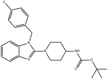 4-BOC-AMINO-1-[1-(4-FLUORO-BENZYL)-1H-BENZOIMIDAZOL-2-YL]-PIPERIDINE