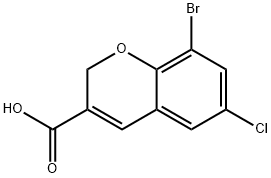 8-BROMO-6-CHLORO-2H-CHROMENE-3-CARBOXYLIC ACID