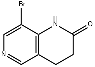 8-Bromo-3,4-dihydro-1H-[1,6]naphthyridin-2-one Structural