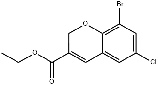 8-BROMO-6-CHLORO-2H-CHROMENE-3-CARBOXYLIC ACID ETHYL ESTER