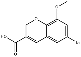 6-BROMO-8-METHOXY-2H-CHROMENE-3-CARBOXYLIC ACID Structural