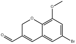 6-BROMO-8-METHOXY-2H-CHROMENE-3-CARBALDEHYDE Structural