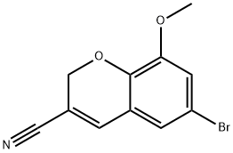 6-BROMO-8-METHOXY-2H-CHROMENE-3-CARBONITRILE Structural