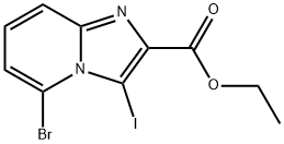 5-BROMO-3-IODO-IMIDAZO[1,2-A]PYRIDINE-2-CARBOXYLIC ACID ETHYL ESTER