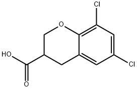 6,8-DICHLORO-CHROMAN-3-CARBOXYLIC ACID Structural