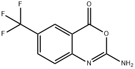 2-AMINO-6-(TRIFLUOROMETHYL)-4H-BENZO[D][1,3]OXAZIN-4-ONE Structural