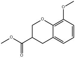 8-METHOXY-CHROMAN-3-CARBOXYLIC ACID METHYL ESTER Structural