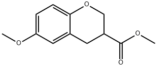 6-METHOXY-CHROMAN-3-CARBOXYLIC ACID METHYL ESTER Structural