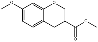 7-METHOXY-CHROMAN-3-CARBOXYLIC ACID METHYL ESTER Structural