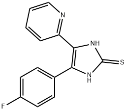 5-(4-FLUORO-PHENYL)-4-PYRIDIN-2-YL-1H-IMIDAZOLE-2-THIOL Structural