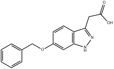 (6-BENZYLOXY-1H-INDAZOL-3-YL)-ACETIC ACID Structural