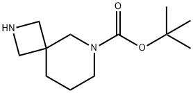 tert-Butyl 2,6-diazaspiro[3.5]nonane-6-carboxylate Structural