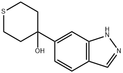 4-(1H-INDAZOL-6-YL)-TETRAHYDRO-THIOPYRAN-4-OL Structural