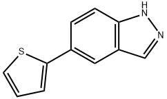 5-THIOPHEN-2-YL-1H-INDAZOLE Structural