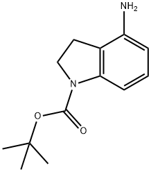 4-AMINO-2,3-DIHYDRO-INDOLE-1-CARBOXYLIC ACID TERT-BUTYL ESTER Structural