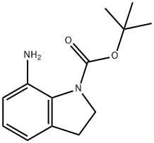 7-AMINO-2,3-DIHYDRO-INDOLE-1-CARBOXYLIC ACID TERT-BUTYL ESTER Structural