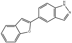 5-BENZOFURAN-2-YL-1H-INDAZOLE Structural