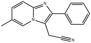 (6-METHYL-2-PHENYL-IMIDAZO[1,2-A]PYRIDIN-3-YL)-ACETONITRILE Structural