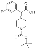 2-(4-BOC-PIPERAZINYL)-2-(3-FLUORO-PHENYL)ACETIC ACID Structural