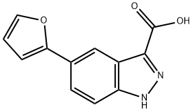 5-FURAN-2-YL-1H-INDAZOLE-3-CARBOXYLIC ACID Structural