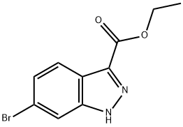 ETHYL 6-BROMO-1H-INDAZOLE-3-CARBOXYLATE Structural