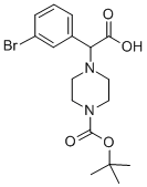 2-(4-BOC-PIPERAZINYL)-2-(3-BROMO-PHENYL)ACETIC ACID Structural