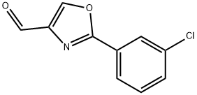 2-(3-CHLORO-PHENYL)-OXAZOLE-4-CARBALDEHYDE Structural