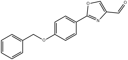 2-(4-BENZYLOXY-PHENYL)-OXAZOLE-4-CARBALDEHYDE Structural