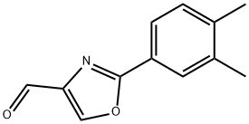 2-(3,4-DIMETHYL-PHENYL)-OXAZOLE-4-CARBALDEHYDE Structural