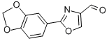 2-BENZO[1,3]DIOXOL-5-YL-OXAZOLE-4-CARBALDEHYDE Structural