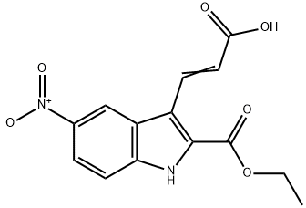 ETHYL 3-(2-CARBOXY-VINYL)-5-NITRO-1H-INDOLE-2-CARBOXYLATE