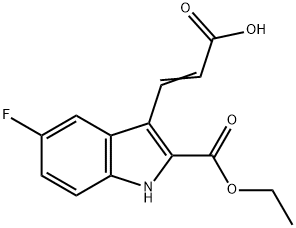 ETHYL 3-(2-CARBOXY-VINYL)-5-FLUORO-1H-INDOLE-2-CARBOXYLATE