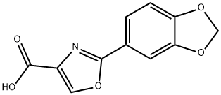 2-BENZO[1,3]DIOXOL-5-YL-OXAZOLE-4-CARBOXYLIC ACID Structural