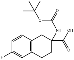 2-(BOC-AMINO)-6-FLUORO-1,2,3,4-TETRAHYDRO-NAPHTHALENE-2-CARBOXYLIC ACID