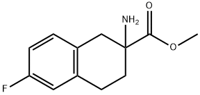 2-AMINO-6-FLUORO-1,2,3,4-TETRAHYDRO-NAPHTHALENE-2-CARBOXYLIC ACID METHYL ESTER Structural