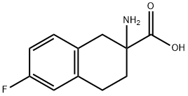 2-AMINO-6-FLUORO-1,2,3,4-TETRAHYDRO-NAPHTHALENE-2-CARBOXYLIC ACID Structural