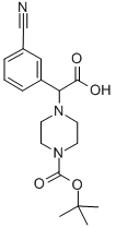 2-(4-BOC-PIPERAZINYL)-2-(3-CYANO-PHENYL)ACETIC ACID