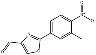 2-(3-METHYL-4-NITRO-PHENYL)-OXAZOLE-4-CARBALDEHYDE Structural