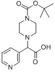 2-(4-BOC-PIPERAZINYL)-2-(3-PYRIDINYL)ACETIC ACID Structural