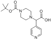 1-BOC-4-(CARBOXY-PYRIDIN-4-YL-METHYL)-PIPERAZINE Structural