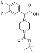 4-[CARBOXY-(3,4-DICHLORO-PHENYL)-METHYL]-PIPERAZINE-1-CARBOXYLIC ACID TERT-BUTYL ESTER HYDROCHLORIDE