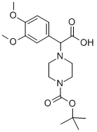 2-(4-BOC-PIPERAZINYL)-2-(3,4-DIMETHOXY-PHENYL)ACETIC ACID Structural