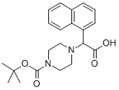 4-(CARBOXY-NAPHTHALEN-1-YL-METHYL)-PIPERAZINE-1-CARBOXYLIC ACID TERT-BUTYL ESTER HYDROCHLORIDE Structural