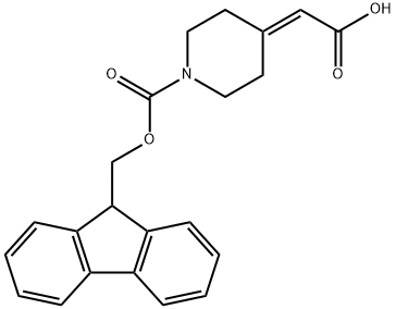 1-FMOC-4-CARBOXYMETHYLENE-PIPERIDINE Structural